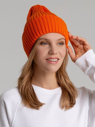 Шапка Yong, оранжевая (апельсин) Шапка Yong, оранжевая (апельсин)