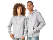 Толстовка унисекс Stream с капюшоном, серый меланж Толстовка унисекс Stream с капюшоном, серый меланж