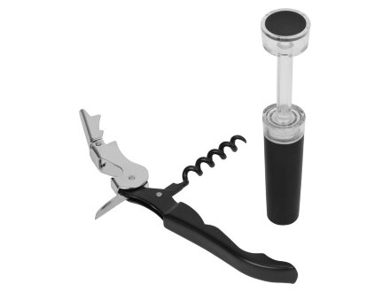 Набор аксессуаров для вина Malbec в пластиковой подарочной коробке, 2шт Набор аксессуаров для вина Malbec в пластиковой подарочной коробке, 2шт