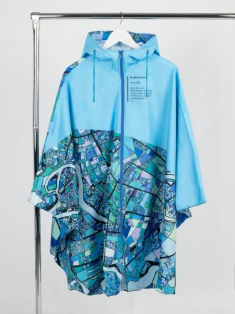 Дождевик-пончо AquaStop взрослый на заказ, разноцветный, единый размер Дождевик-пончо AquaStop взрослый на заказ, разноцветный, единый размер