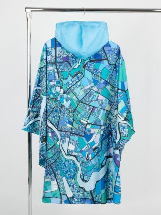 Дождевик-пончо AquaStop взрослый на заказ, разноцветный, единый размер Дождевик-пончо AquaStop взрослый на заказ, разноцветный, единый размер