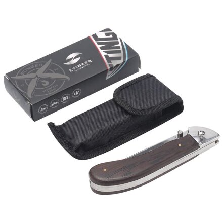 Складной нож Stinger 9905, коричневый Складной нож Stinger 9905, коричневый