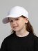 Бейсболка детская Capture Kids, белая с нанесением логотипа