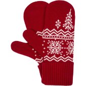 Варежки Elnik, красные с молочно-белым Варежки Elnik, красные с молочно-белым