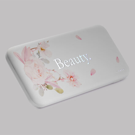 Внешний аккумулятор с подсветкой Люче (Luce) 10000 mAh, белый