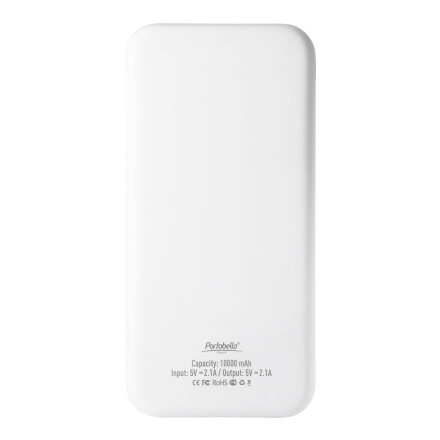 Внешний аккумулятор с подсветкой Люче (Luce) 10000 mAh, белый