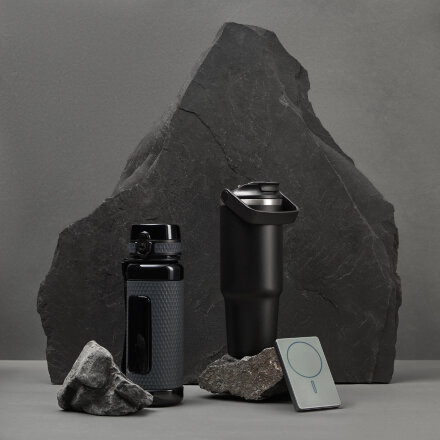 Бутылка для воды Vector, черная