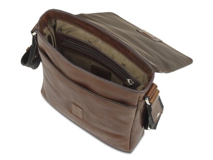 Сумка через плечо Mano Don Valentino, натуральная кожа в коричневом цвете, 21 х 25 х 5 см Сумка через плечо Mano Don Valentino, натуральная кожа в коричневом цвете, 21 х 25 х 5 см