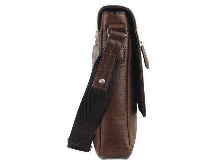 Сумка через плечо Mano Don Valentino, натуральная кожа в коричневом цвете, 21 х 25 х 5 см Сумка через плечо Mano Don Valentino, натуральная кожа в коричневом цвете, 21 х 25 х 5 см