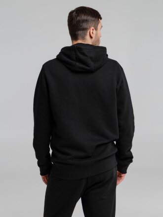 Толстовка на молнии с капюшоном унисекс King, черная Толстовка на молнии с капюшоном унисекс King, черная