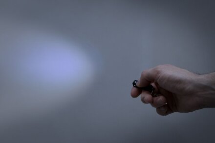 Брелок с фонариком Lumitronic, черный Брелок с фонариком Lumitronic, черный