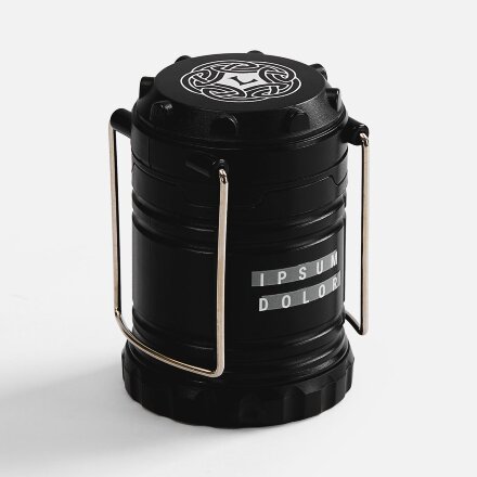 Кемпинговый фонарь с имитацией пламени Lindau Flame, черный