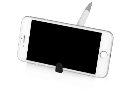 Ручка-подставка Кипер, белый/черный Ручка-подставка Кипер, белый/черный