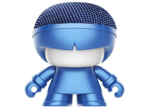 Портативная колонка Bluetooth XOOPAR mini Xboy Metallic, синий с нанесением логотипа