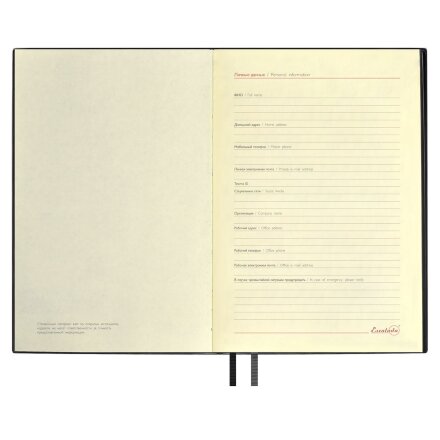 Ежедневник Merida, датированный, черный Ежедневник Merida, датированный, черный