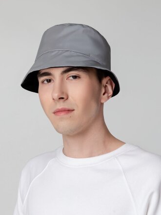 Панама Manifest из светоотражающей ткани, серая Панама Manifest из светоотражающей ткани, серая