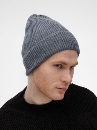 Шапка Nobilis Mono, серая (стальная) Шапка Nobilis Mono, серая (стальная)