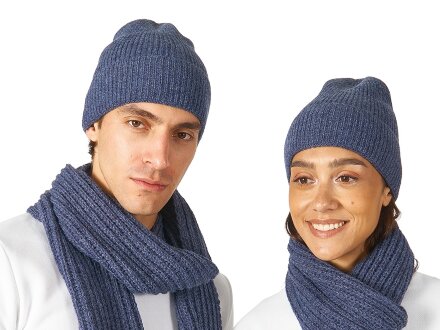 Подарочный набор  Nordend, темно-синий меланж