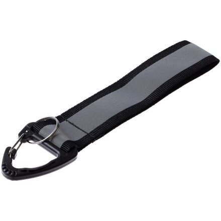 Светоотражающий брелок Flashline, серый с черным Светоотражающий брелок Flashline, серый с черным