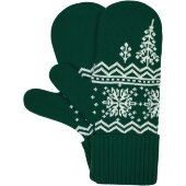 Варежки Elnik, зеленые с молочно-белым Варежки Elnik, зеленые с молочно-белым