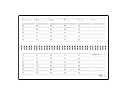 Планинг недатированный Velvet зеленый Планинг недатированный Velvet зеленый