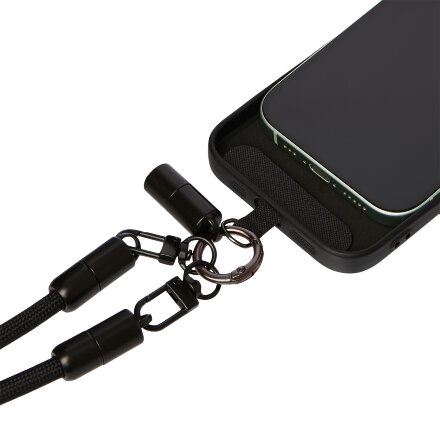 Кабель-ланьярд Voltrix, черный