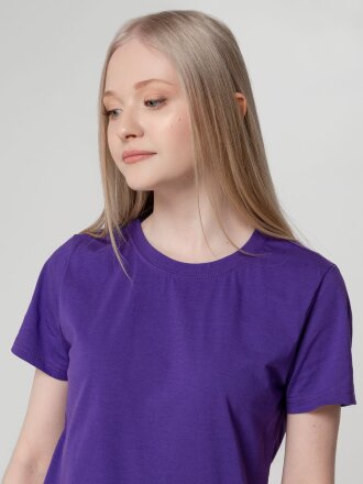 Футболка женская T-bolka Lady, фиолетовая Футболка женская T-bolka Lady, фиолетовая