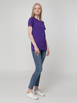 Футболка женская T-bolka Lady, фиолетовая Футболка женская T-bolka Lady, фиолетовая