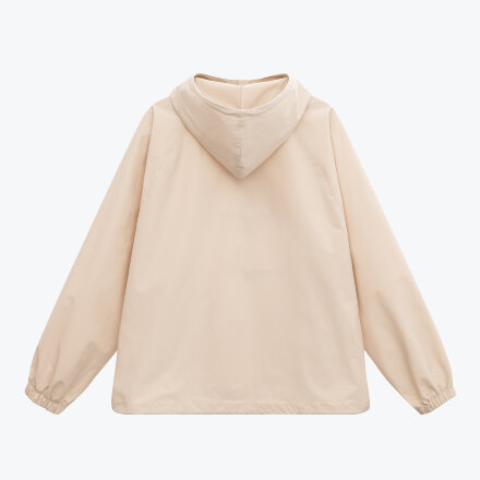 Ветровка (анорак) оверсайз унисекс RISSMAN, бежевая, размер XS/S Ветровка (анорак) оверсайз унисекс RISSMAN, бежевая, размер XS/S