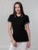 Рубашка поло женская Virma Stripes Lady, черная с нанесением логотипа