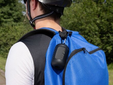 Охлаждающее полотенце Narvik в силиконовом чехле, черное Охлаждающее полотенце Narvik в силиконовом чехле, черное