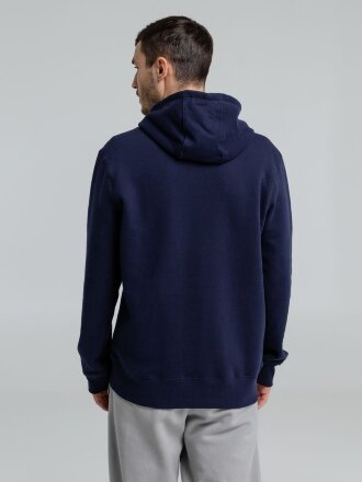 Толстовка на молнии с капюшоном унисекс King, темно-синяя Толстовка на молнии с капюшоном унисекс King, темно-синяя