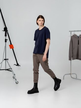 Футболка унисекс Kosmos 1.0, темно-синяя Футболка унисекс Kosmos 1.0, темно-синяя