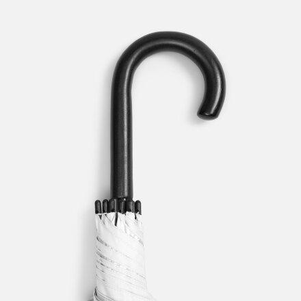 Зонт-трость Standard, белый с серебристым внутри Зонт-трость Standard, белый с серебристым внутри