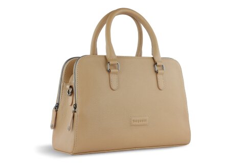 Сумка женская BUGATTI Elsa, песочного цвета, воловья кожа/полиэстер, 32х13х22 см Сумка женская BUGATTI Elsa, песочного цвета, воловья кожа/полиэстер, 32х13х22 см