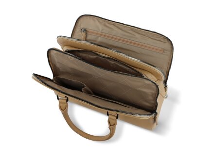 Сумка женская BUGATTI Elsa, песочного цвета, воловья кожа/полиэстер, 32х13х22 см Сумка женская BUGATTI Elsa, песочного цвета, воловья кожа/полиэстер, 32х13х22 см