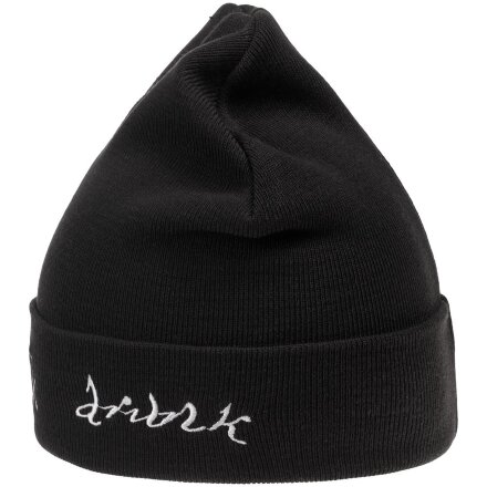 Шапка с вышивкой Drunk, черная Шапка с вышивкой Drunk, черная