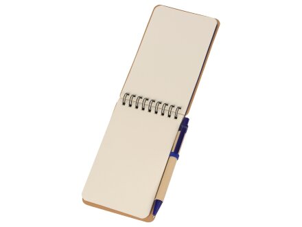 Набор канцелярский с блокнотом и ручкой Masai, 70 л. нелинованных, синий Набор канцелярский с блокнотом и ручкой Masai, 70 л. нелинованных, синий