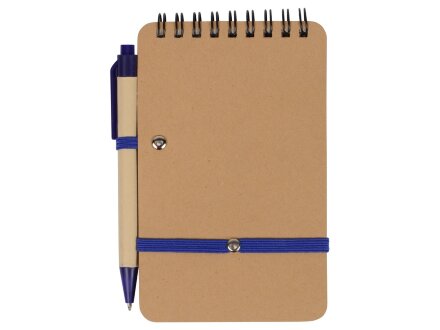 Набор канцелярский с блокнотом и ручкой Masai, 70 л. нелинованных, синий Набор канцелярский с блокнотом и ручкой Masai, 70 л. нелинованных, синий