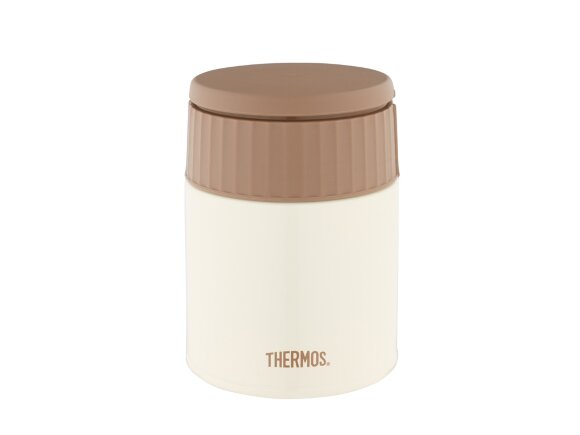 Термос из нерж. стали для еды тм THERMOS JBQ-400-MLK 0.4L, белый с нанесением логотипа