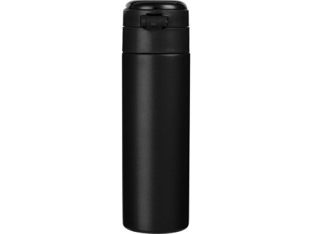 Вакуумная термокружка Waterline с медной изоляцией Bravo, 400 мл, тубус, черный (Р)