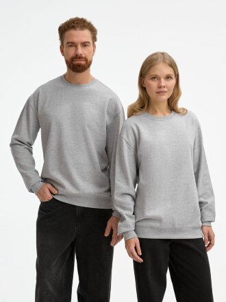 Свитшот унисекс Columbia, серый меланж