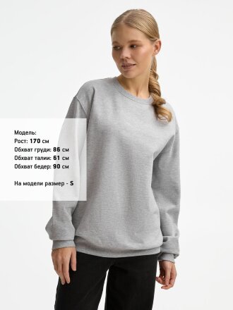 Свитшот унисекс Columbia, серый меланж Свитшот унисекс Columbia, серый меланж