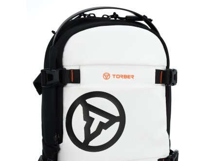 Рюкзак на одно плечо TORBER Xtreme, белый/чёрный, 20 х 8 х 31 см, 5л