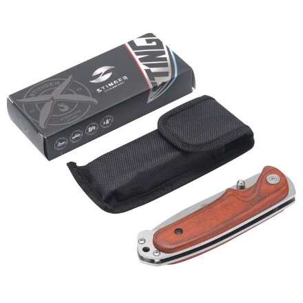 Складной нож Stinger 8236, коричневый Складной нож Stinger 8236, коричневый
