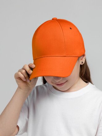 Бейсболка детская Capture Kids, оранжевая Бейсболка детская Capture Kids, оранжевая
