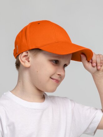 Бейсболка детская Capture Kids, оранжевая Бейсболка детская Capture Kids, оранжевая