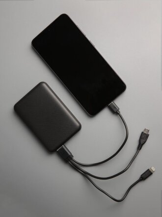 Внешний аккумулятор Uniscend Full Feel Type-C, 5000 мАч, черный Внешний аккумулятор Uniscend Full Feel Type-C, 5000 мАч, черный