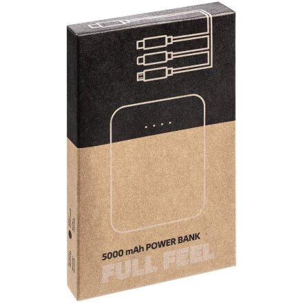 Внешний аккумулятор Uniscend Full Feel Type-C, 5000 мАч, черный Внешний аккумулятор Uniscend Full Feel Type-C, 5000 мАч, черный