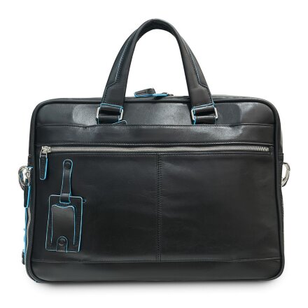 Сумка с отделением для ноутбука Piquadro Blue Square, черная Сумка с отделением для ноутбука Piquadro Blue Square, черная